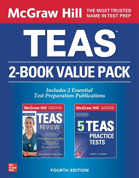 Download Book McGraw Hill TEAS 2-Book Value Pack 4th Edition, Kathy A. Zahler; Wendy Hanks, B0C42B1FRR, 1265678472, 1265678650, 9781265678470, 9781265678654, 978-1265678470, 978-1265678654