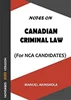 Download Book Canadian Criminal Law: Notes for NCA Students, Manuel Akinshola