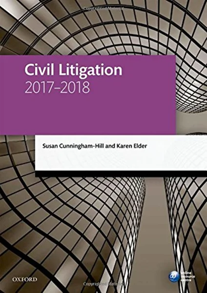 Download Book Civil Litigation 2017-2018 (Legal Practice Course Manuals), 10th Edition, Susan Cunningham-Hill, Karen Elder, 9780198787655, 978-0198787655