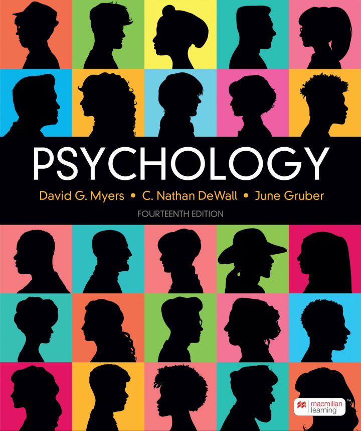 Psychology 14th Edition, David G. Myers; C. Nathan DeWall; June Gruber, B0CL5MNCCQ, 1319426891, 1319489842, 9781319426897, 9781319489847, 9781319489830, 978-1319426897, 978-1319489847, 978-1319489830
