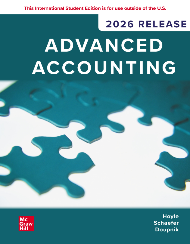 Advanced Accounting 2026 Release by Joe Ben Hoyle, Thomas Schaefer, Timothy Doupnik