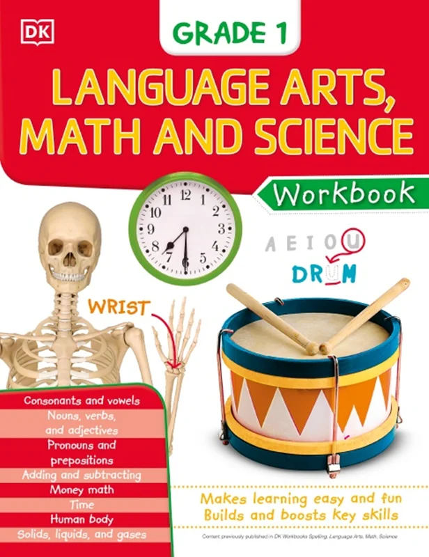 کتاب های کار DK: ریاضی و علم هنر های زبان: درجه 1