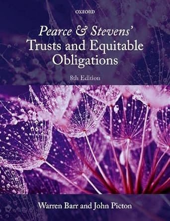 Pearce & Stevens' Trusts and Equitable Obligations