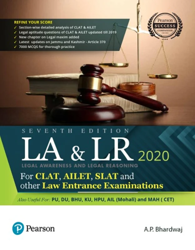 Legal awareness and legal reasoning 2020: For CLAT, AILET, SLAT and other Law Entrance Examinations