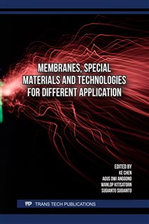 Membranes, Special Materials and Technologies for Different Application
