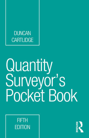 Quantity Surveyor's Pocket Book By Duncan Cartlidge