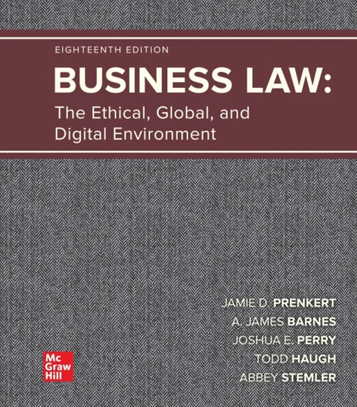 Business Law The Ethical Global And Digital Environment