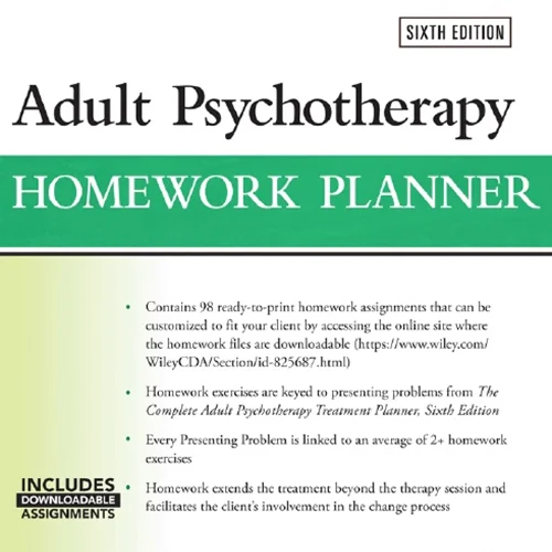 Adult Psychotherapy Homework Planner, 6th Edition